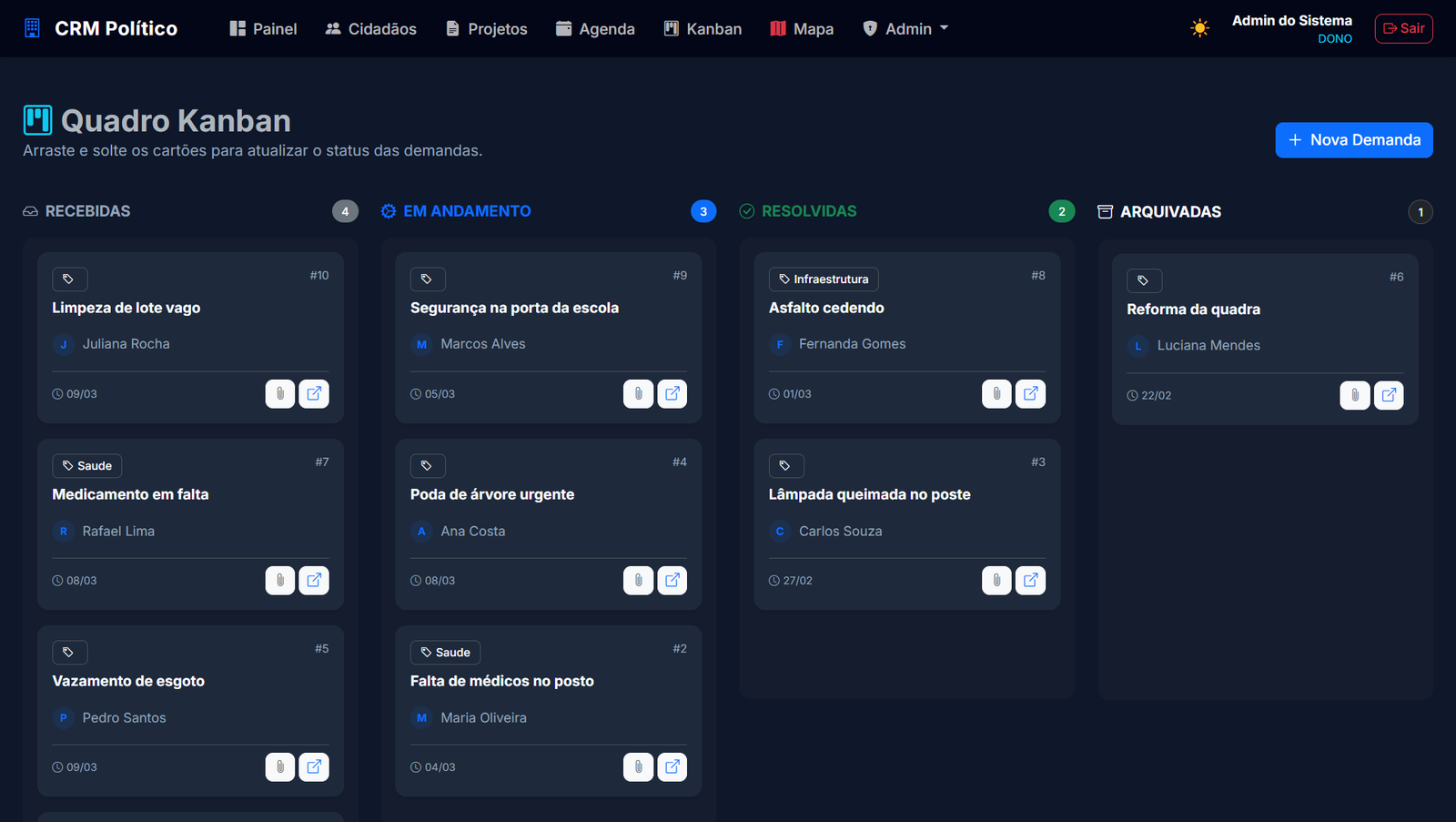 Sistema ERP Jurídico LegalSaaS